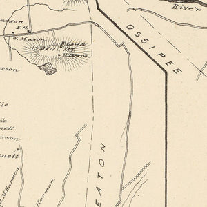 Vintage Map of Effingham, New Hampshire 1892