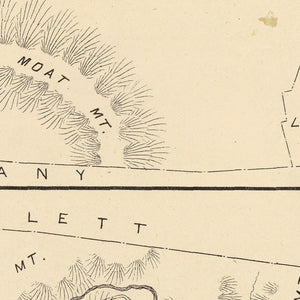 Vintage Map of Albany, New Hampshire 1892