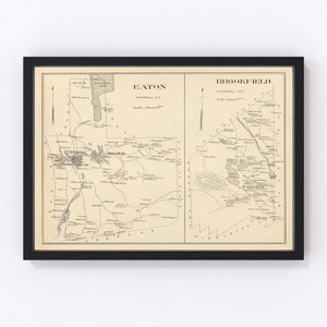 Vintage Map of Brookfield, New Hampshire 1892