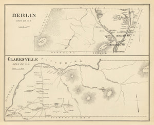 Vintage Map of Berlin, New Hampshire 1892