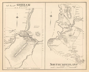 Vintage Map of Gorham, New Hampshire 1892