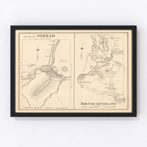Vintage Map of Gorham, New Hampshire 1892