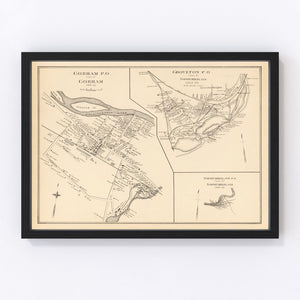 Vintage Map of Gorham, New Hampshire 1892