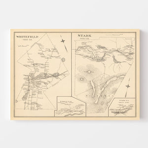 Vintage Map of Stark, New Hampshire 1892