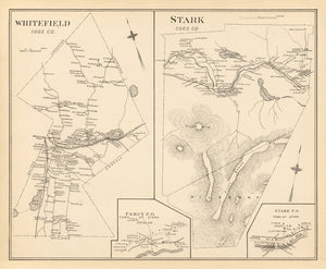 Vintage Map of Stark, New Hampshire 1892