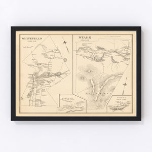 Vintage Map of Stark, New Hampshire 1892