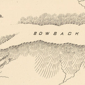 Vintage Map of Columbia, New Hampshire 1892