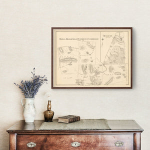 Vintage Map of Millsfield, New Hampshire 1892