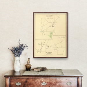 Vintage Map of Brooklyn, Connecticut 1893