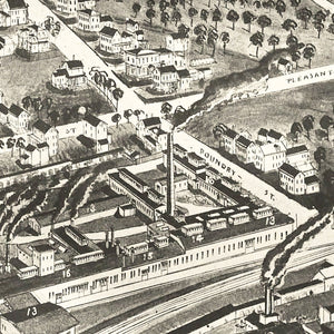 Vintage Map of South New Market, New Hampshire 1884