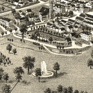Vintage Map of Great Barrington, Massachusetts 1884