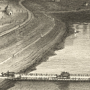 Vintage Map of Nantasket Beach, Massachusetts 1879