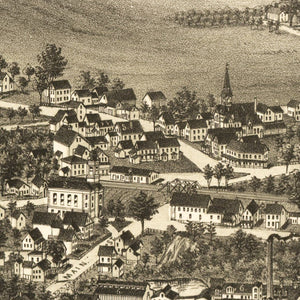Vintage Map of North Leominster, Massachusetts 1887