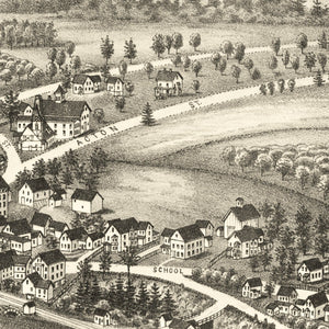 Vintage Map of South Acton, Massachusetts 1886