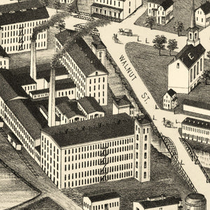 Vintage Map of Maynard, Massachusetts 1879