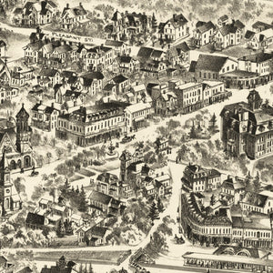 Vintage Map of Newton Centre, Massachusetts 1897