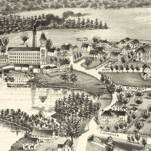 Vintage Map of North Billerica, Massachusetts 1887