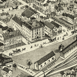 Vintage Map of Palmer, Massachusetts 1879