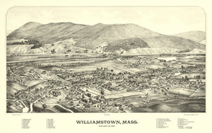 Vintage Map of Williamstown, Massachusetts 1898