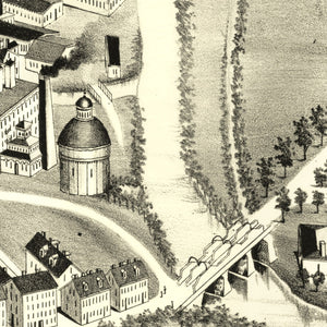 Vintage Map of Lonsdale, Rhode Island 1888