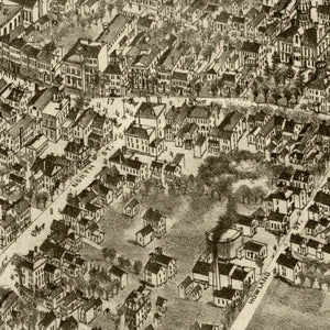 Vintage Map of Plymouth, Massachusetts 1882