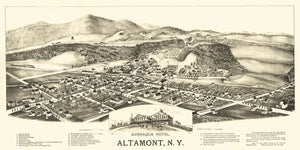 Vintage Map of Altamont, New York 1890