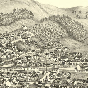 Vintage Map of Chatham, New York 1886