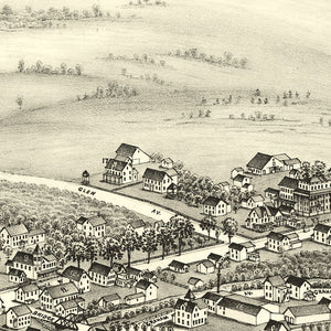 Vintage Map of Hunter, New York 1890
