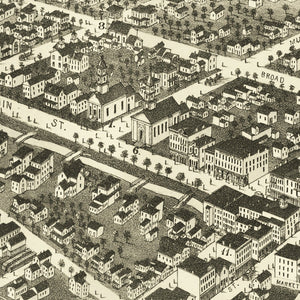 Vintage Map of Oneida, New York 1874