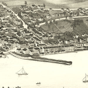 Vintage Map of Skaneateles, New York 1884