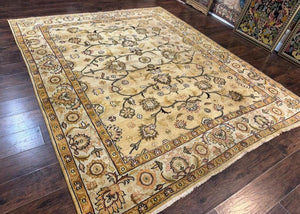 Turkish Oushak Rug 8x10, Vintage Wool Carpet