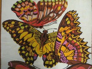 4' X 6' Tartare Modern Hand Knotted Spainsh Wool Rug Butterfly Getting Wings Nice