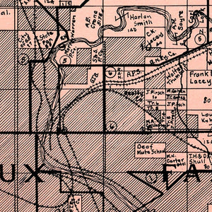 Vintage Map of Sioux Falls Township, Minnehaha County, South Dakota 1913