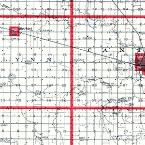 Vintage Map of Lincoln County, South Dakota 1904
