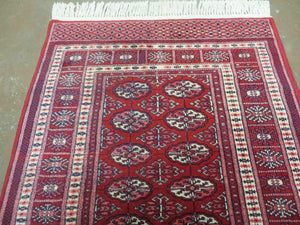 3' X 5' Vintage Fine Handmade Turkoman Bokhara Yamud Rug Carpet Nice