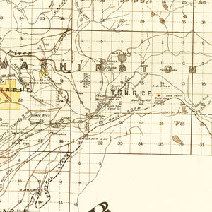 Vintage Map of Nevada County, California 1880