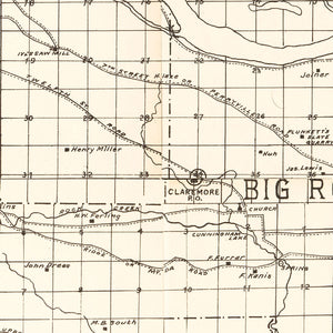 Vintage Map of Pulaski County, Arkansas 1898