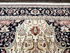 Large Palace Sized Stark Carpet 13x19, Traditional Wool Handmade Rug, Beige