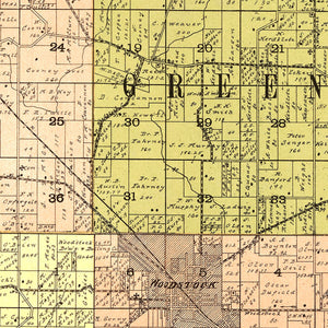 Vintage Map of McHenry County, Illinois 1903