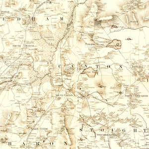 Vintage Map of Norfolk County, Massachusetts 1858