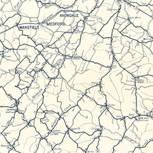 Vintage Map of Carroll County, Maryland 1911