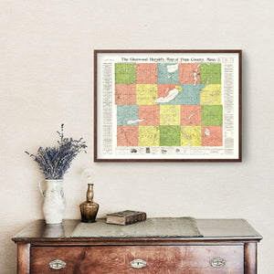 Vintage Map of Pope County, Minnesota 1901
