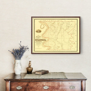 Vintage Map of Issaquena County, Mississippi 1873