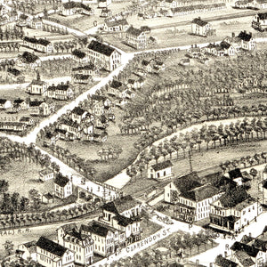 Vintage Map of West Boylston, Massachusetts 1891