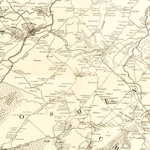 Vintage Map of Orange County, New York 1851