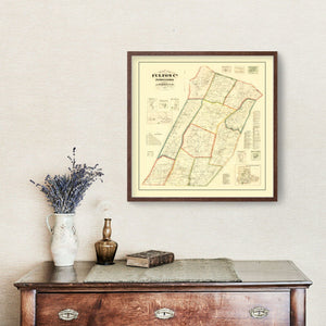 Vintage Map of Fulton County, Pennsylvania 1873