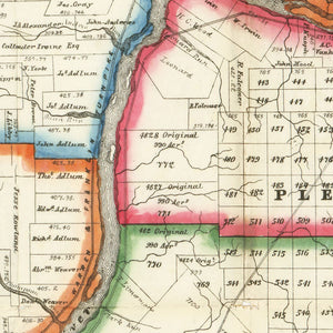 Vintage Map of Warren County, Pennsylvania 1865