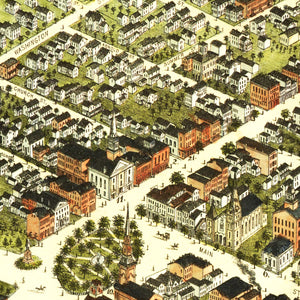 Vintage Map of Westfield, Massachusetts 1875