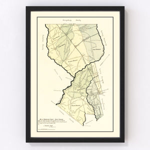 Vintage Map of Dorchester County, South Carolina 1900