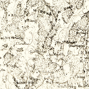 Vintage Map of Powhatan County, Virginia 1864